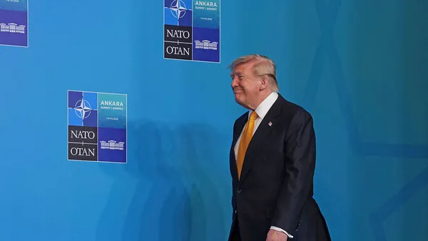 President Trump at the NATO summit in Ankara